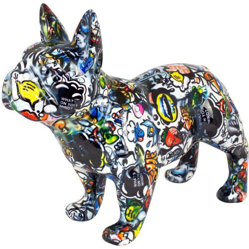 Bouledogue Français Jack| Tirelire | Graffiti